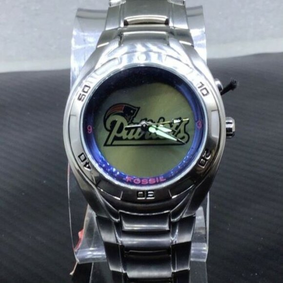 New England Patriots NFL Stainless Steel Fossil Kaleido Watch NEW!! - Picture 2 of 4